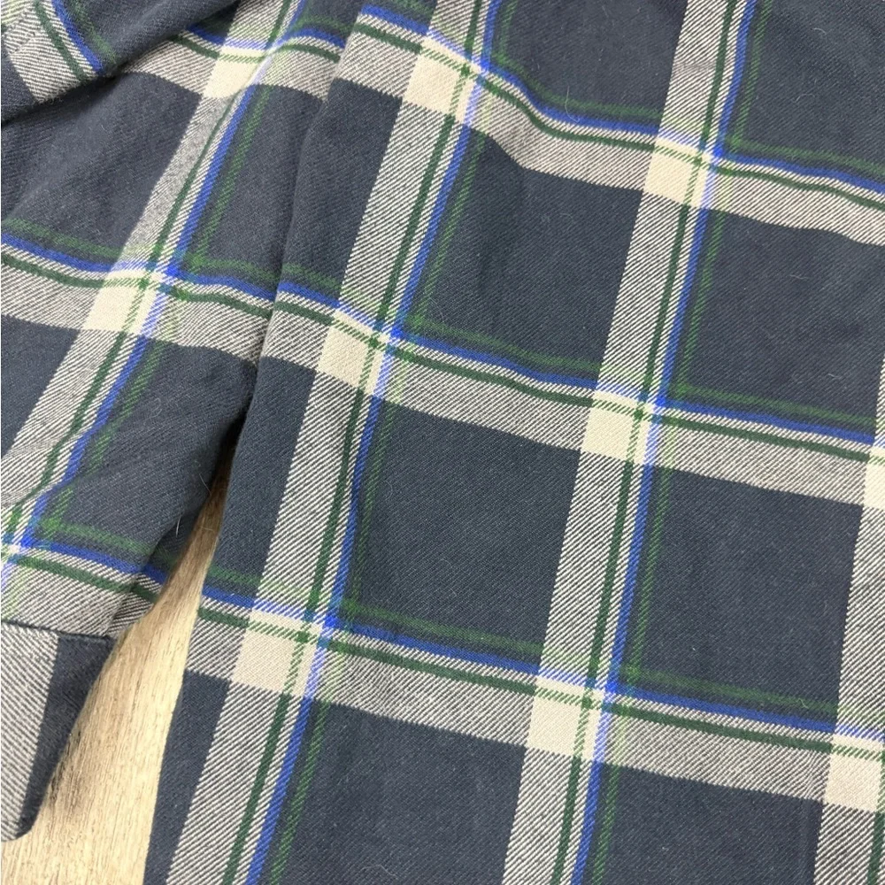 North Face Mens Navy Plaid Button‎ Down Top